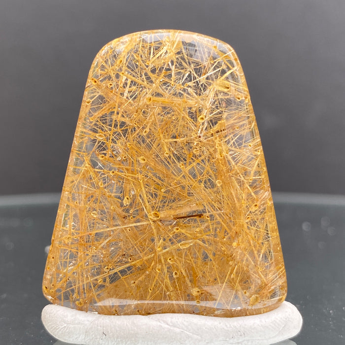 15.4g 3.8x3.1x0.9cm Clear Rutilated Quartz from China