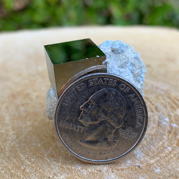 34.0g 3x3x2cm Matrix Silver Spanish Pyrite from Spain