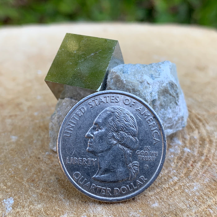 34.0g 3x3x3cm Matrix Silver Spanish Pyrite from Spain