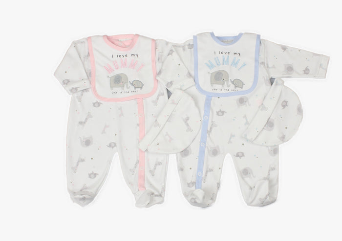 3pc GIFT SET - L LOVE MUMMY (0-9 MONTHS) (PK6) WF1676