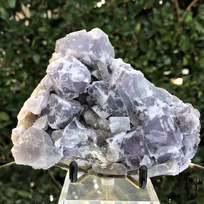 444g 11x10x4cm Lavander Purple Fluorite from China