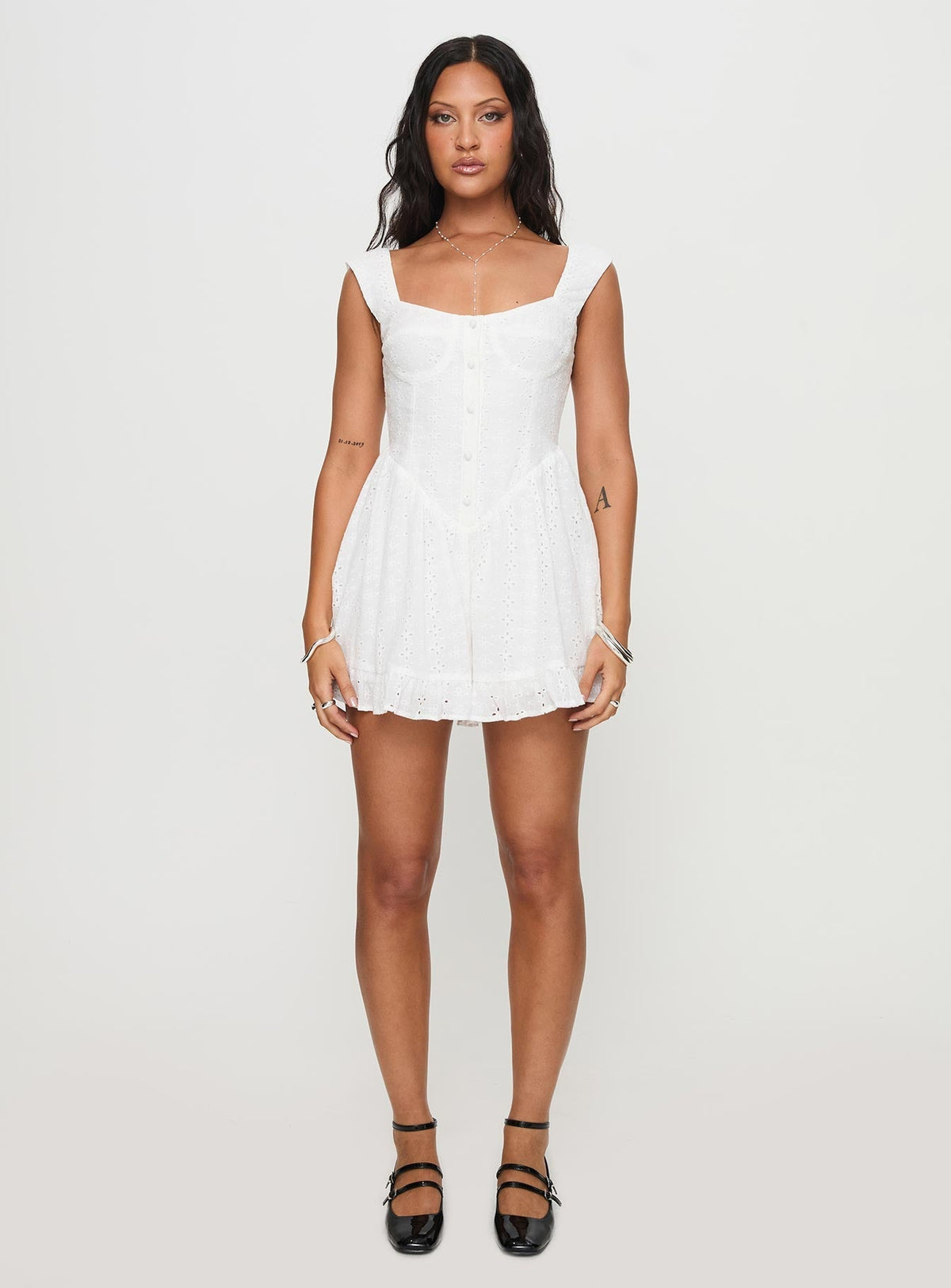 Oakwood Playsuit White