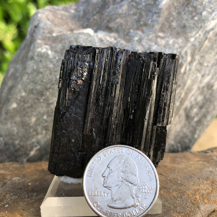 74g 6x5x2cm Black Black Tourmaline from Pakistan