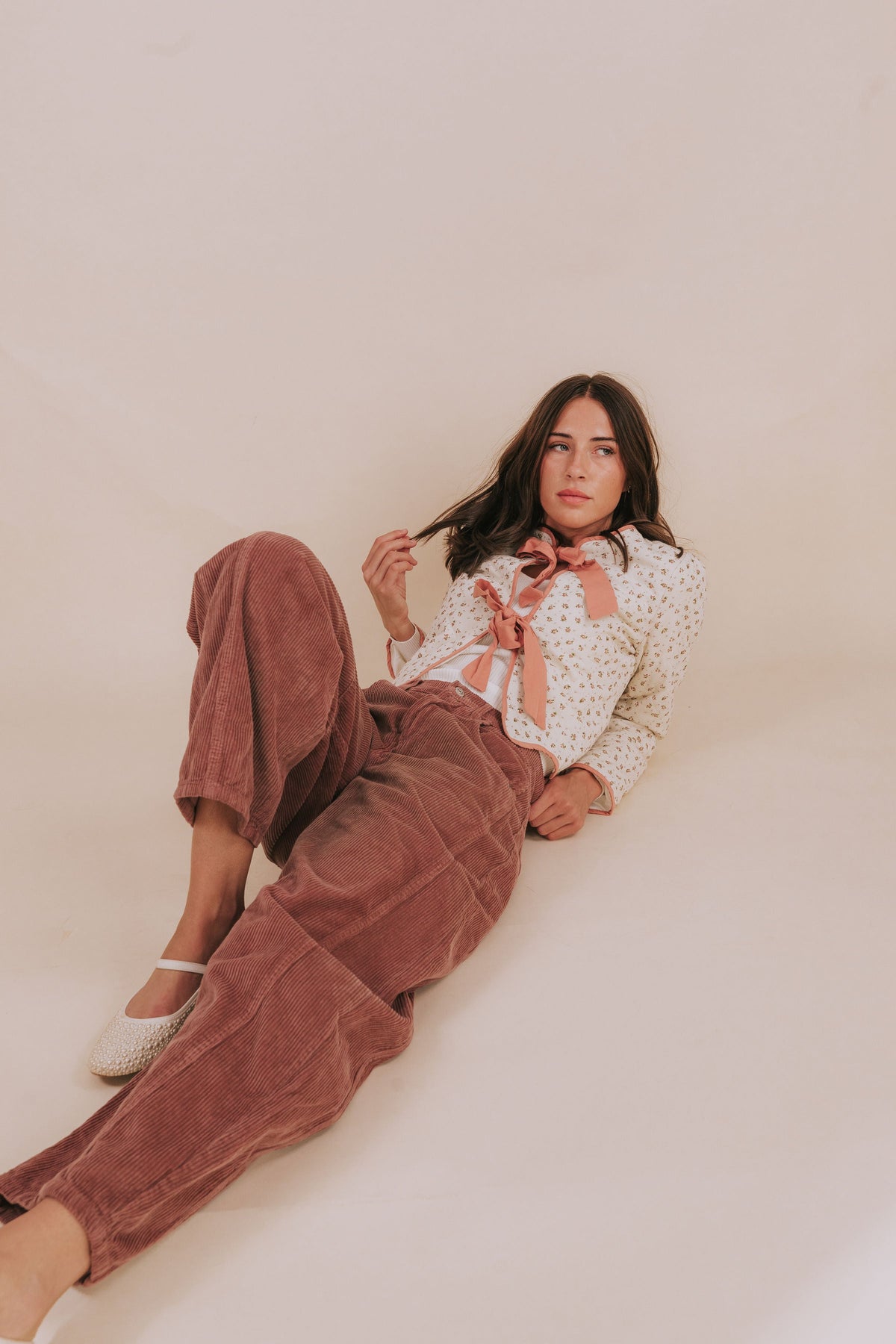 FREE PEOPLE - Good Luck Mid-Rise Cord Barrel Jeans