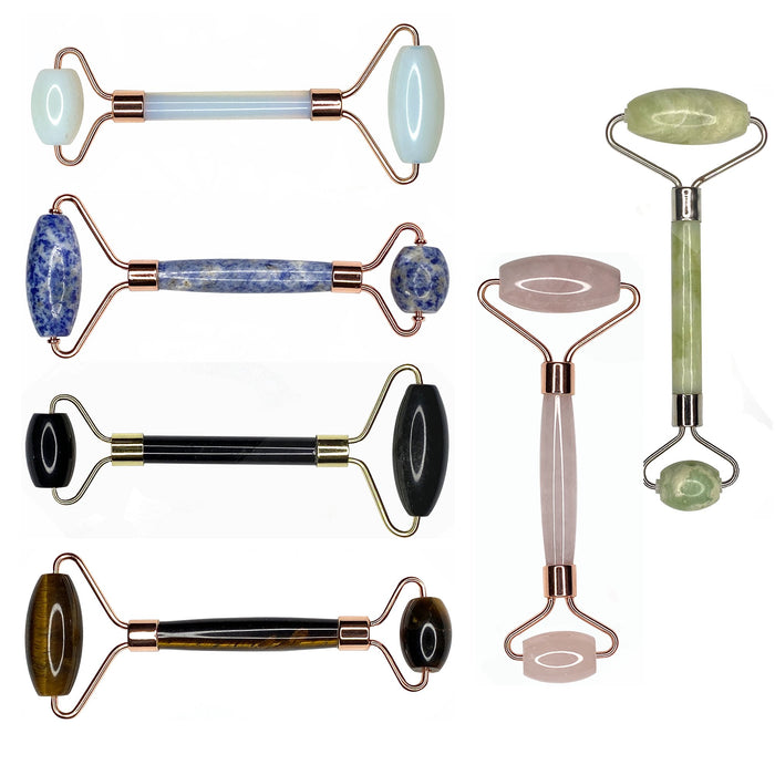 Black Agate Massage Roller Design 1 - Locco Decor
