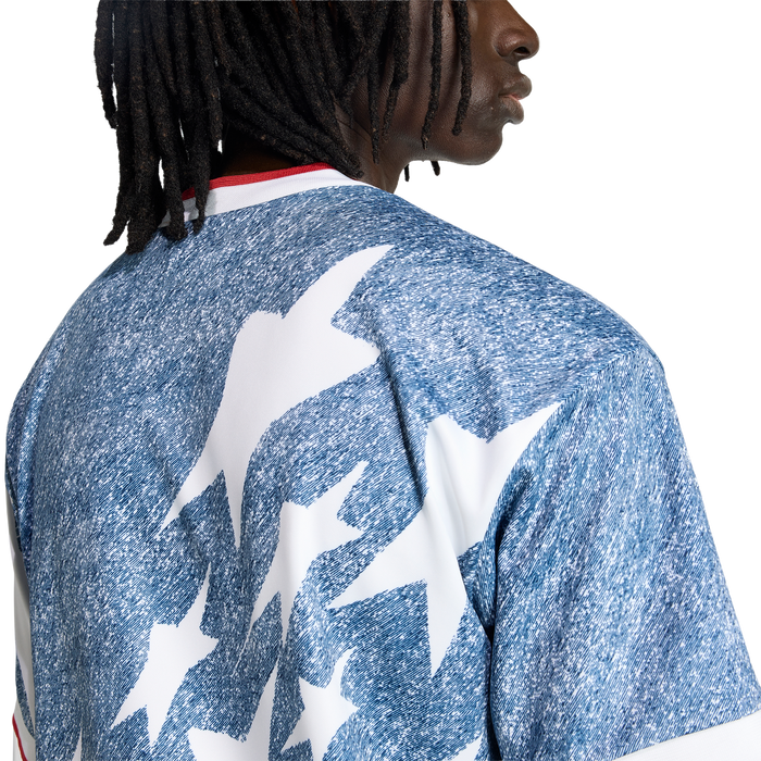 adidas Denim Graphic Jersey | White / Dark Blue | Men's