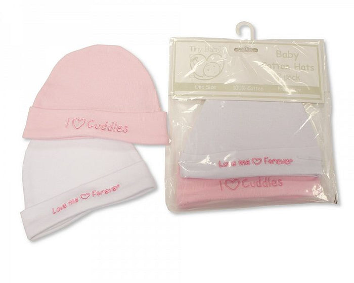 Premature Baby Girls Hats 2-Packs (Pack Of 6) Pb-20-553P