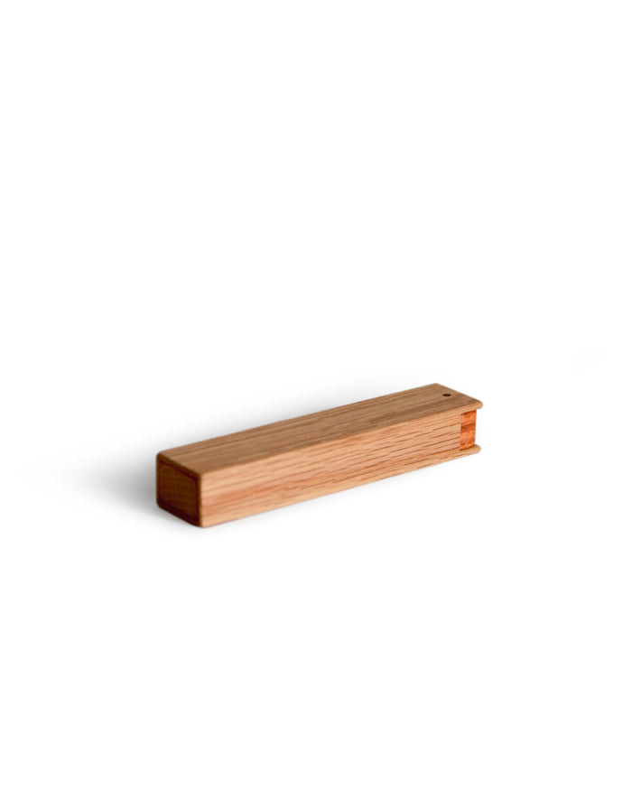White Oak Wooden Toothpick Case by Nalata Nalata and Tanno on white background