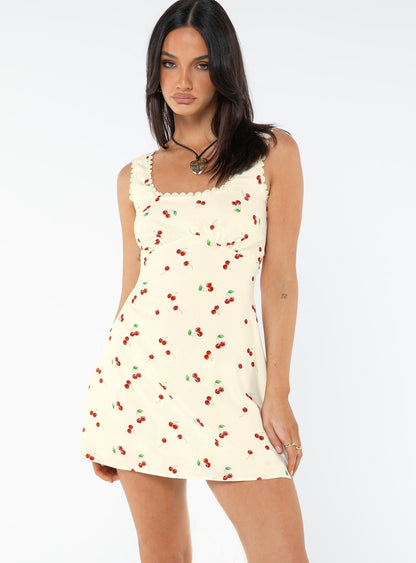 Dasha Mini Dress Cherry