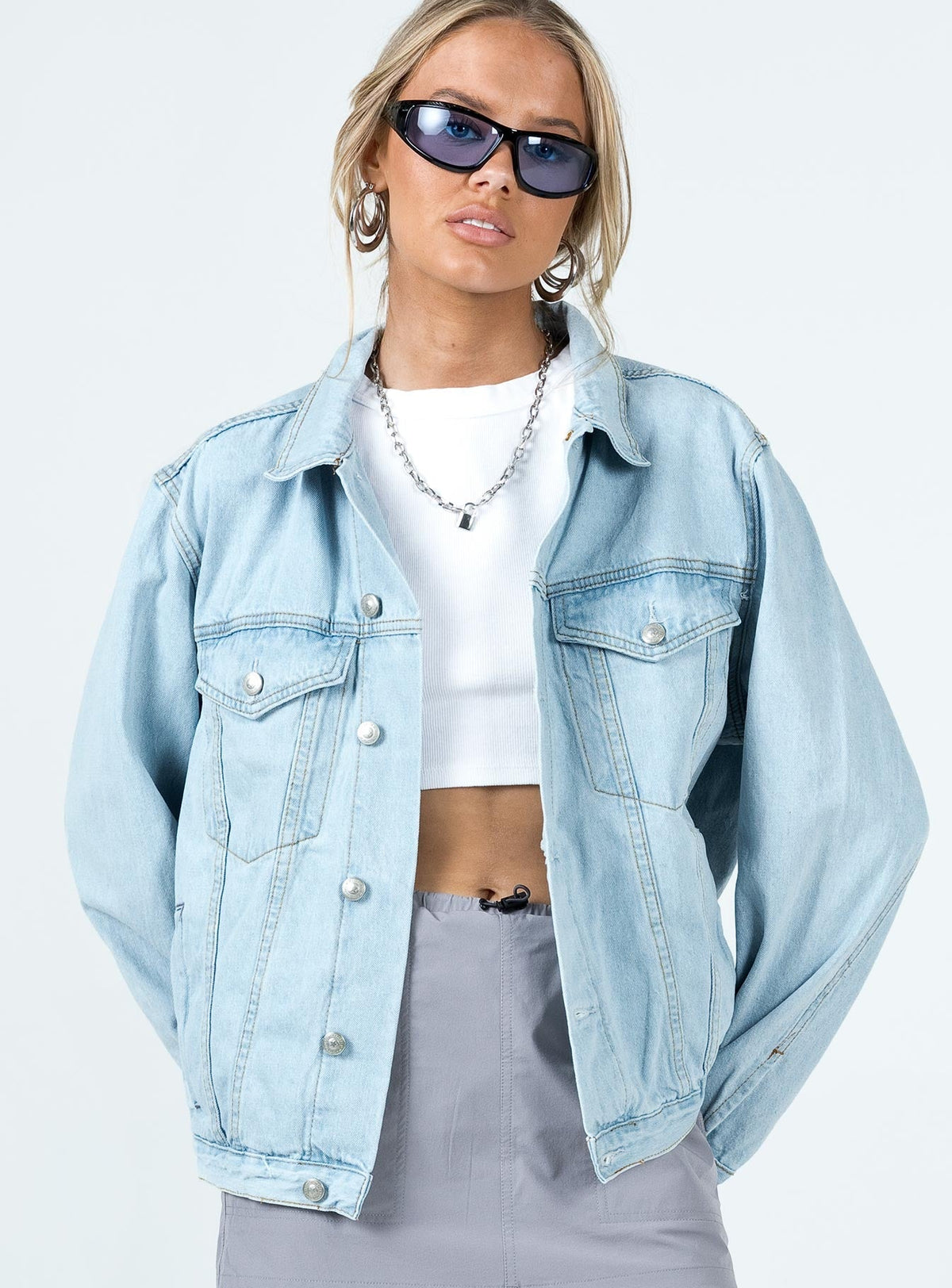 Western Denim Jacket Light Wash