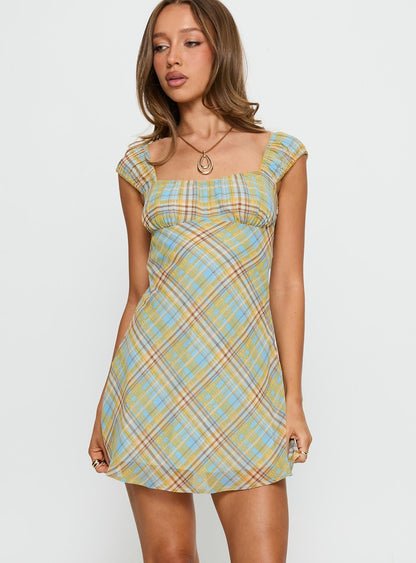 Seyani Mini Dress Multi Check