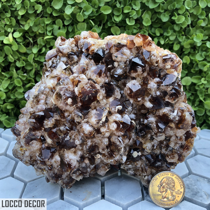 1.004kg 8x13x13cm Heat Treated Black Amethyst from Uruguay - Locco Decor