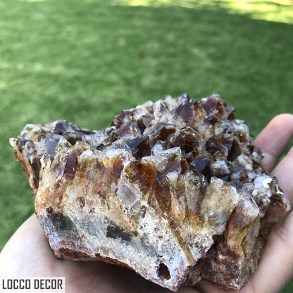 1.004kg 8x13x13cm Heat Treated Black Amethyst from Uruguay - Locco Decor