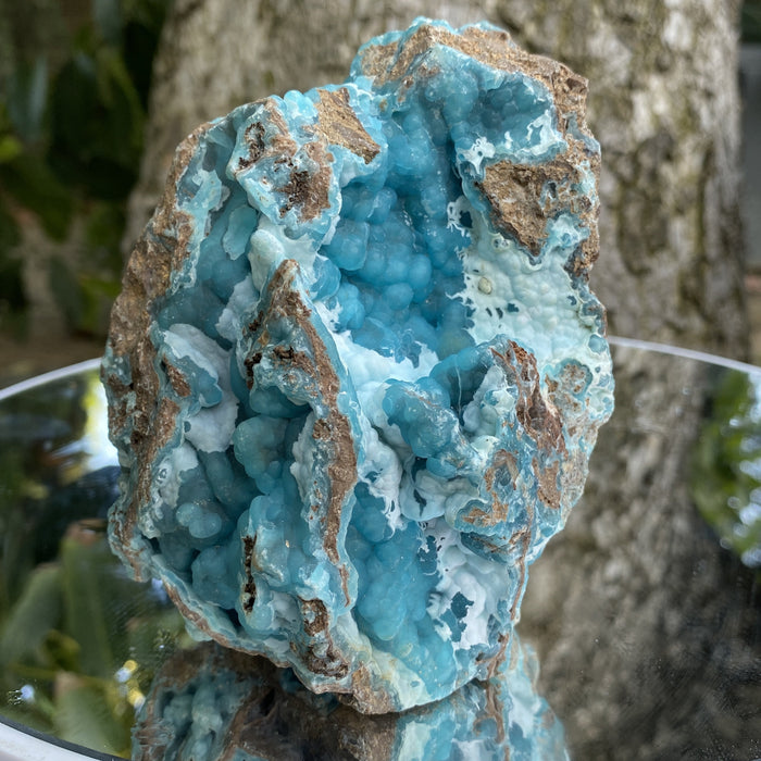 1.06kg 14x19x10cm Sky Blue Hemimorphite from Yunnan, China - Locco Decor