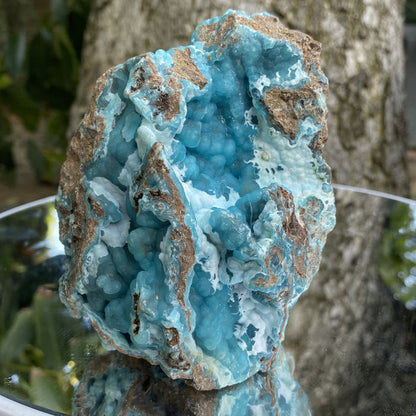 1.06kg 14x19x10cm Sky Blue Hemimorphite from Yunnan, China - Locco Decor