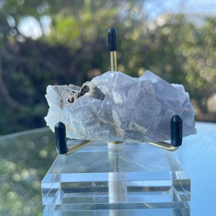 110g 7x5x3cm Purple Manaoshan Fluorite from China