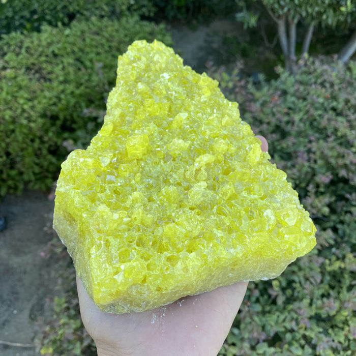 1.33kg 20x15x6cm Yellow Sulfur Specimen from Bolivia - Locco Decor