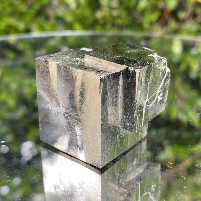 134g 3.5x3.5x3.5cm Cubic Matrix Gold Spainish Pyrite from Spain - Locco Decor