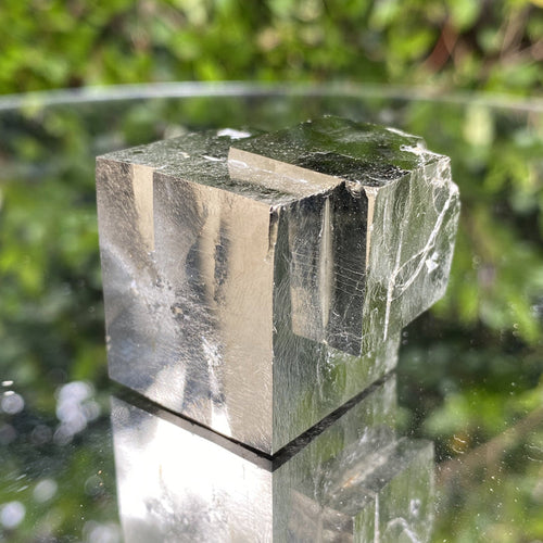 134g 3.5x3.5x3.5cm Cubic Matrix Gold Spainish Pyrite from Spain - Locco Decor