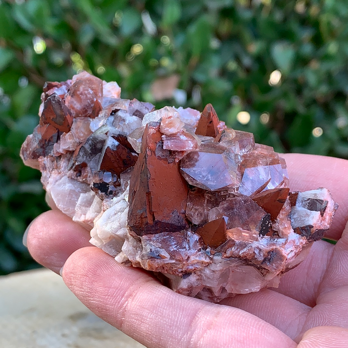 138g 9x5x5cm Brown and White Leiping Calcite from China