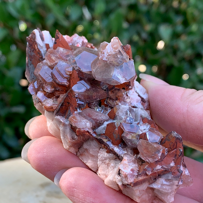 138g 9x5x5cm Brown and White Leiping Calcite from China