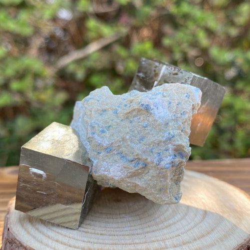 140.0g 8x5x4cm Gold Spanish Pyrite Matrix from Spain