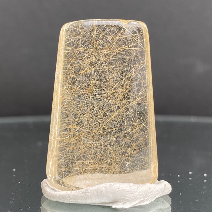 14.1g 3.6x2.3x1.1cm Clear Rutilated Quartz from China