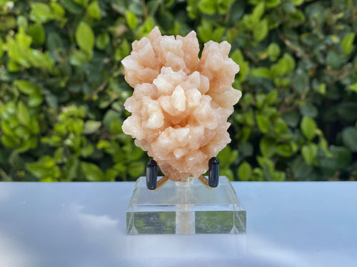 144g 7x7x6cm Orange Stalatite Stalagmite Calcite from United States - Locco Decor