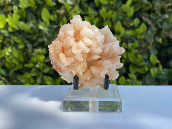 144g 7x7x6cm Orange Stalatite Stalagmite Calcite from United States - Locco Decor