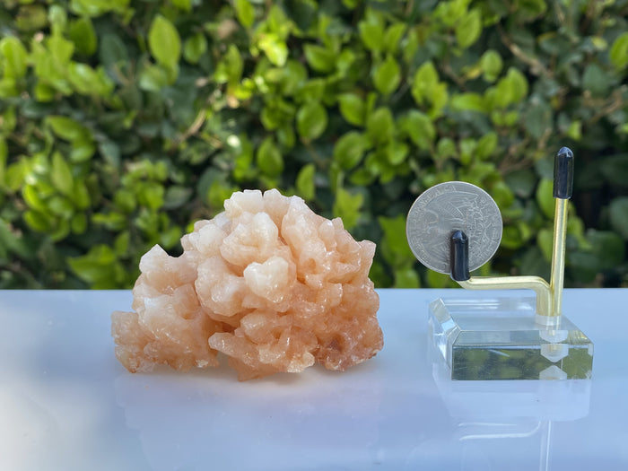 144g 7x7x6cm Orange Stalatite Stalagmite Calcite from United States - Locco Decor