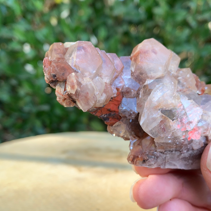 148g 10x5x4cm Brown and White Leiping Calcite from China
