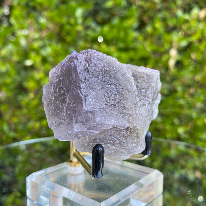 150g 7x6x4cm Water Erosion Rough Surface Purple Fluorite from Balochistan, Pakistan