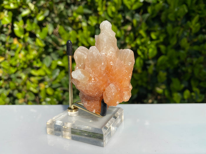 154g 8x7x5cm Orange Stalatite Stalagmite Calcite from United States
