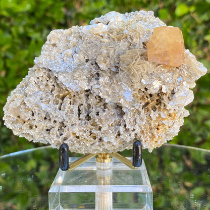 158g 10x7x5cm Orange Scheelite on Silver Muscovite from China