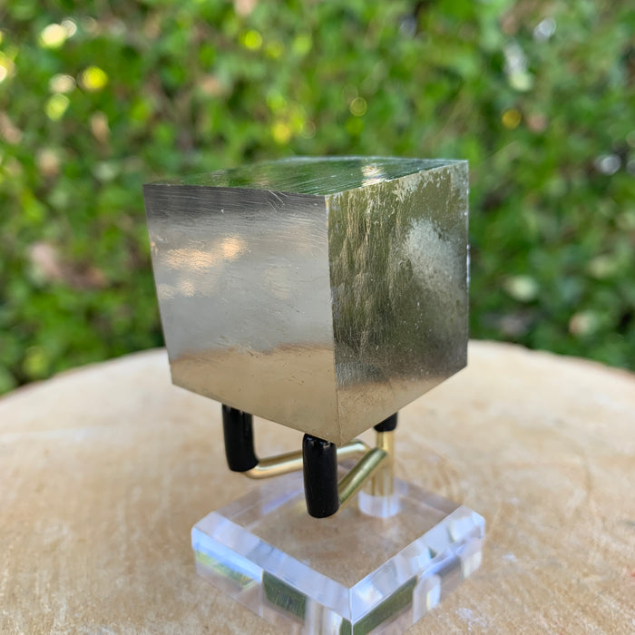 172.0g 4x3x3cm Perfect Silver Spanish Pyrite from Spain