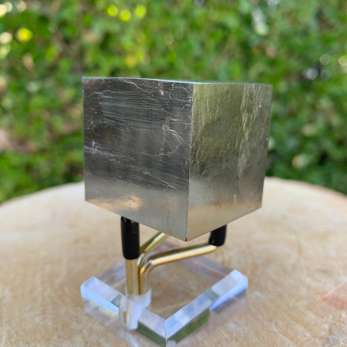 172.0g 4x3x3cm Perfect Silver Spanish Pyrite from Spain