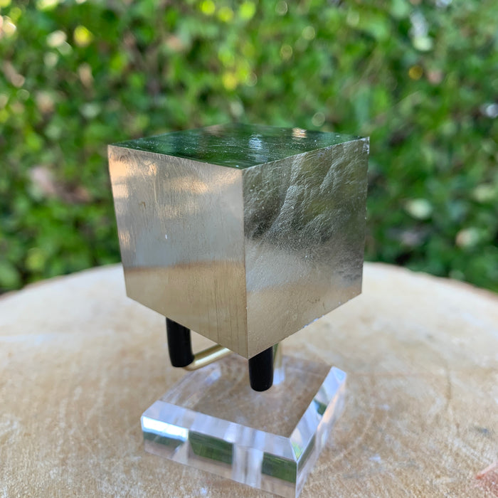 172.0g 4x3x3cm Perfect Silver Spanish Pyrite from Spain