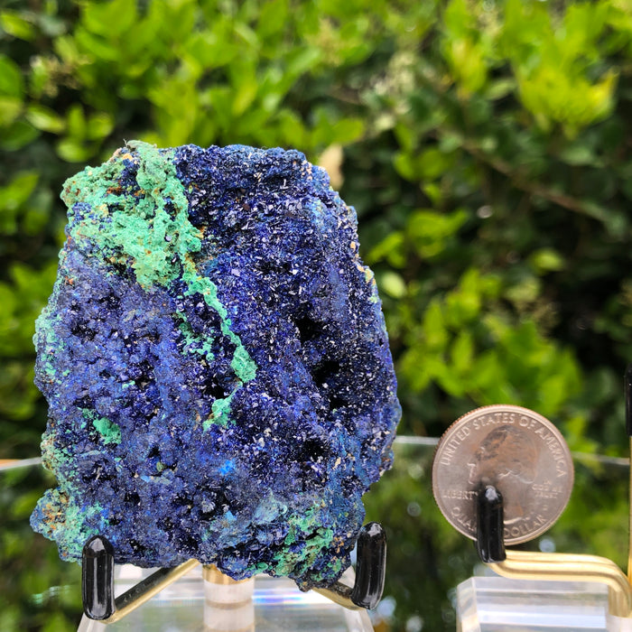198g 7x6x4cm Blue Azurite w/ green Malachite from Sepon Mine, Laos