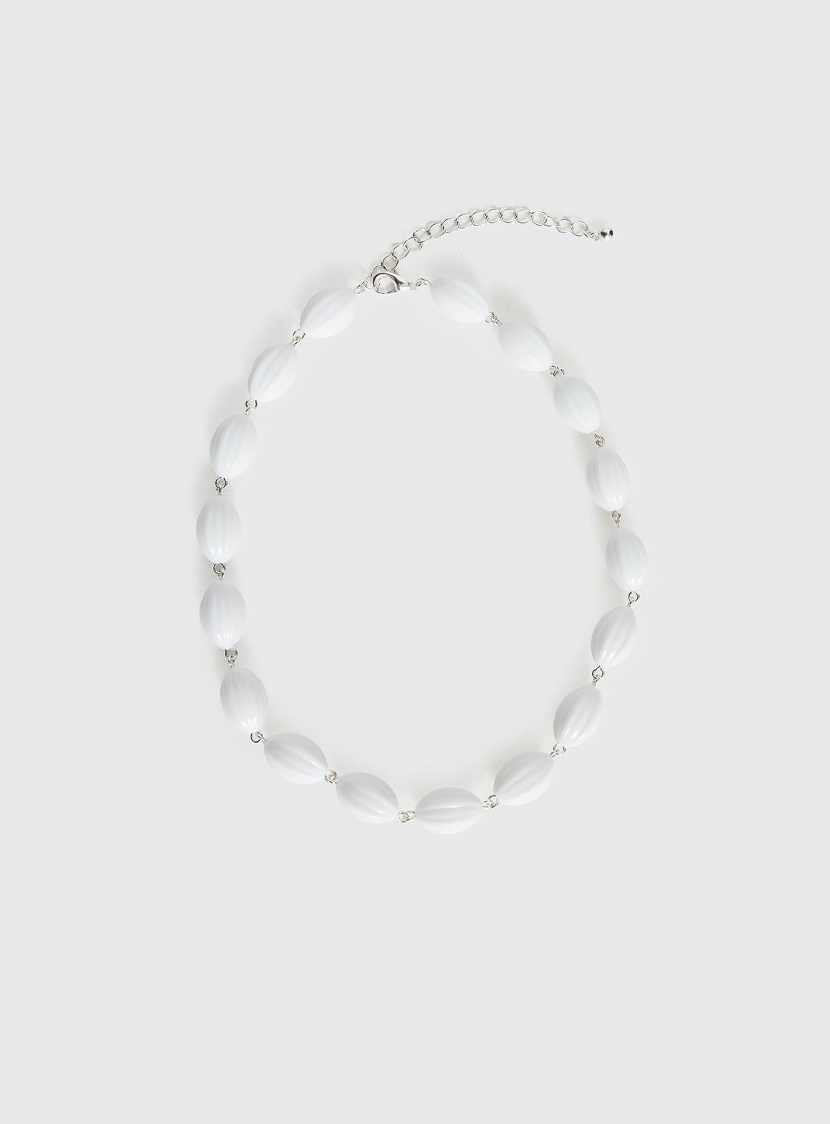Liviya Beaded Necklace White