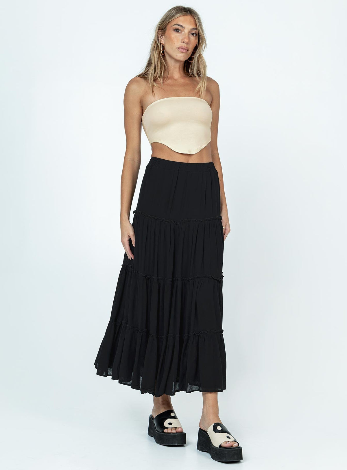 Miriah Maxi Skirt Black