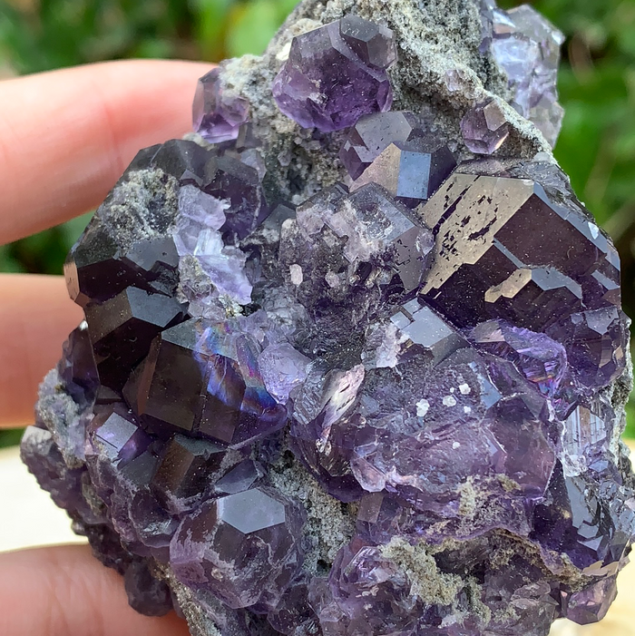 242g 9x7x4cm Purple Tanzanite Fluorite from China