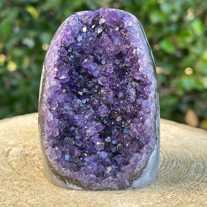 244g 7x5x5cm Purple Amethyst Geode Grade A from Uruguay