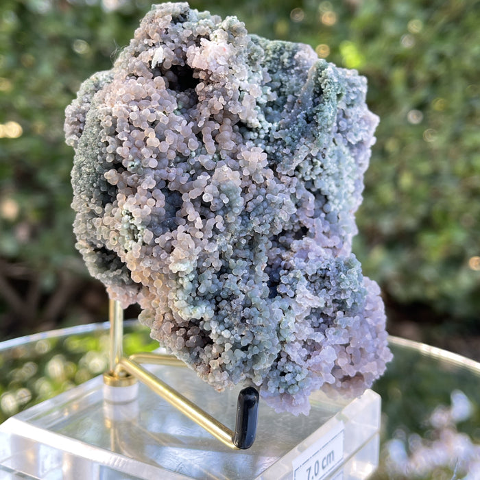 280g 8x7.5x7cm Purple Grape Agate Chalcedony from Indonesia