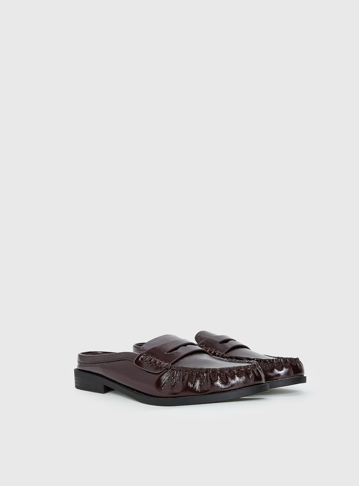 Therapy Atticus Faux Leather Slip On Loafers Cherry