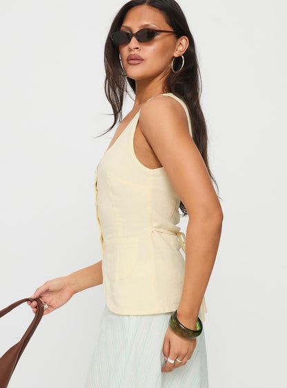 Spirito Vest Top Butter