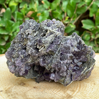308g 11x7x6cm Purple Tanzanite Fluorite from China