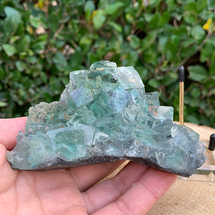 308g 11x9x4cm Clear Yaogangxian Fluorite from China