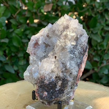 322g 11x8x6cm White Selenite on Matrix from Morocco