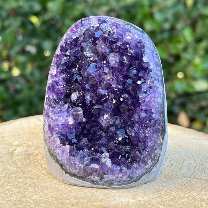 348g 7x5x5cm Purple Amethyst Geode Grade A from Uruguay