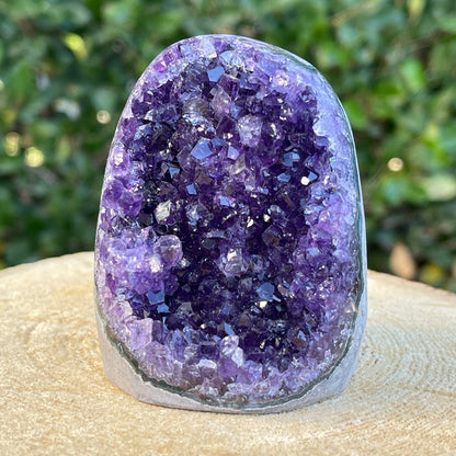 348g 7x5x5cm Purple Amethyst Geode Grade A from Uruguay